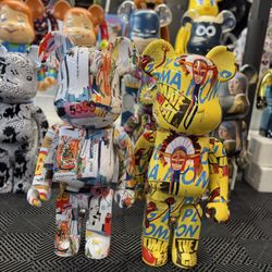 Andy Warhol x Jean Michael Basquiat Bearbrick Bundle 1000%