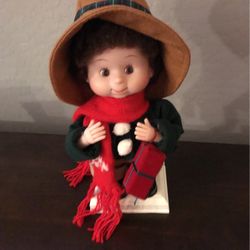 Vintage!! Animated Christmas 14” Boy Undercover Kids Stephan Santa's Best VTG 93