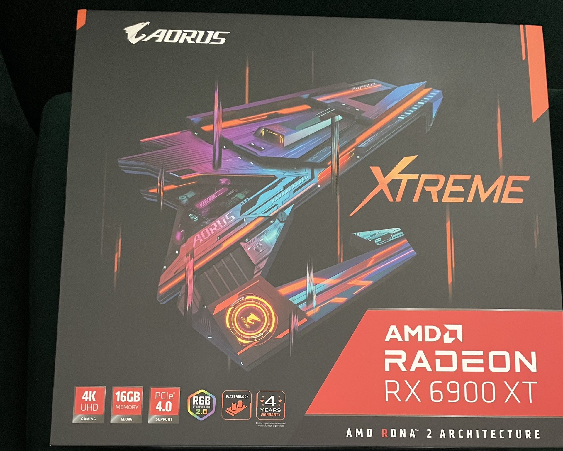 GIGABYTE AORUS Radeon RX 6900 XT Xtreme WATERFORCE WB 16G Graphics Card