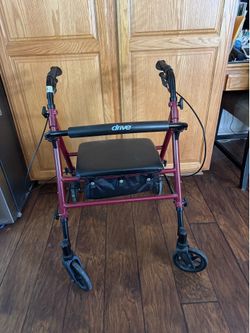 Drive foldable Rollator walker with seat
