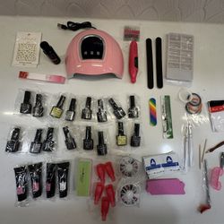 Gel Nail Polish Kit with UV Light and Drill (Brand New)