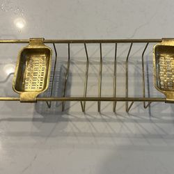 Vintage Brass Bath Caddy 