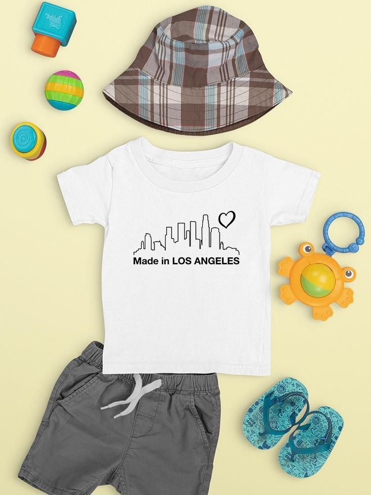 Smartprints Made In Los Angeles Cityscape T-shirt Baby's -SmartPrintsInk Designs White Size 6M