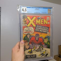 X-Men #4 CGC 4.5 WHITE PAGES!