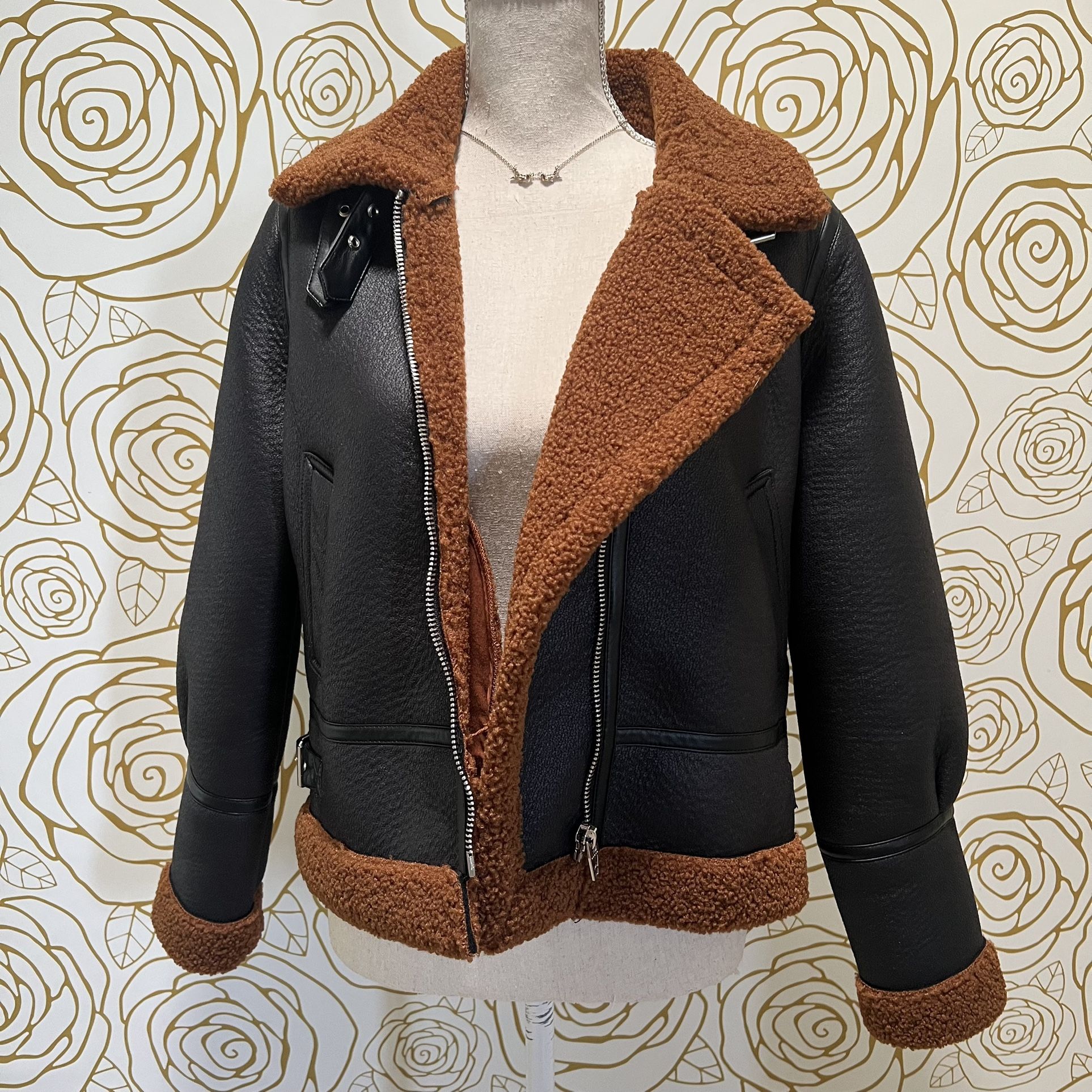 Blank NYC Faux Shearling Bomber Jacket