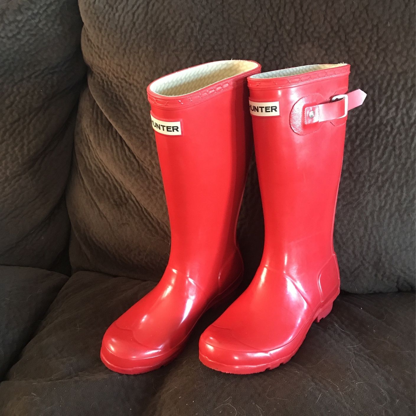 Hunter Rain Boots Red