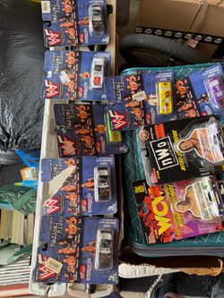 WWF Radical Rides & WCW NWO Die-Cast Car Lot