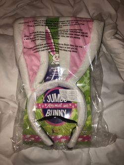 Bunny ears and tail
