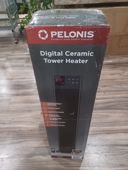 Pelonis 1500-Watt Digital Ceramic Tower Heater WITH REMOTE  model number PHT30D7BBB