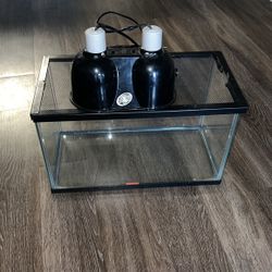 Starter Animal Tank With Heat Lamp