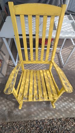 outdoor Wooden rocking Old chair