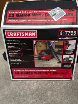 Craftsman wet/dry shop vacuum