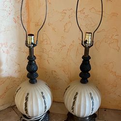 SET OF RARE 1960’S  ART DECO LAMPS