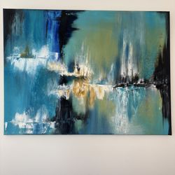 Two Abstract Paintings - $100