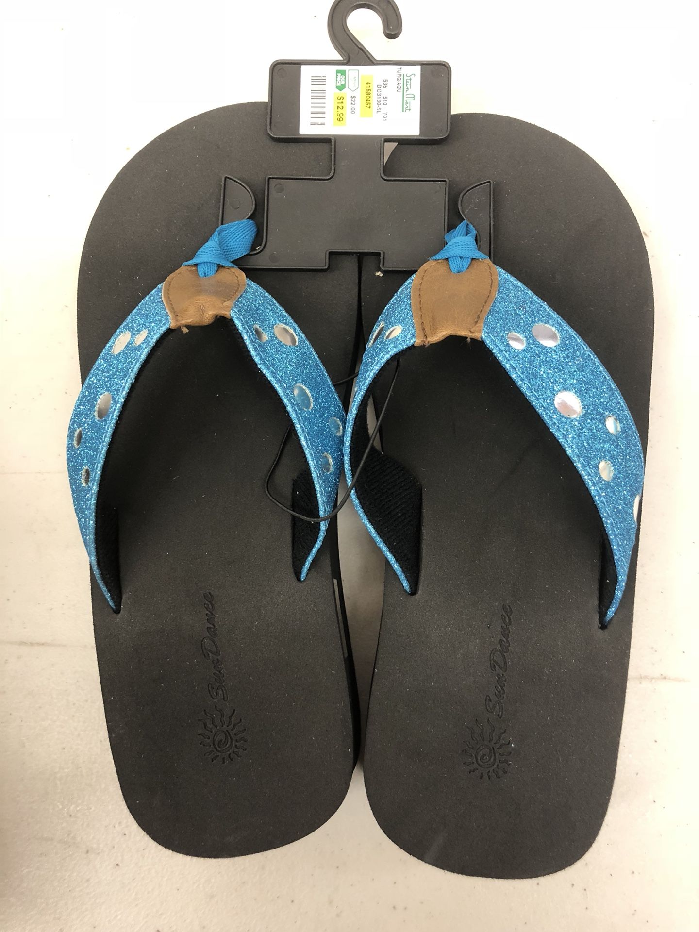 Sun dance flip flops