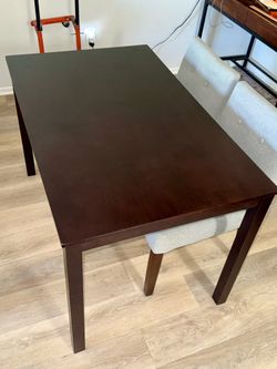 Small wood dining table