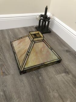 Stained glass ceiling light
