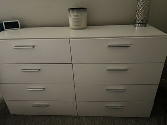Zipcode Design Gianna 8-Drawer 55.12” Double Dresser – White