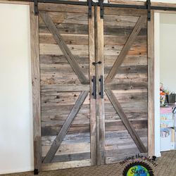 Grey Barn Door