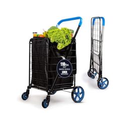 SereneLife Heavy-Duty Shopping Cart
