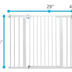 New Safety 1st Easy Install Extra Tall & Wide Gate, 
29"-47"W X 36"H, White 

