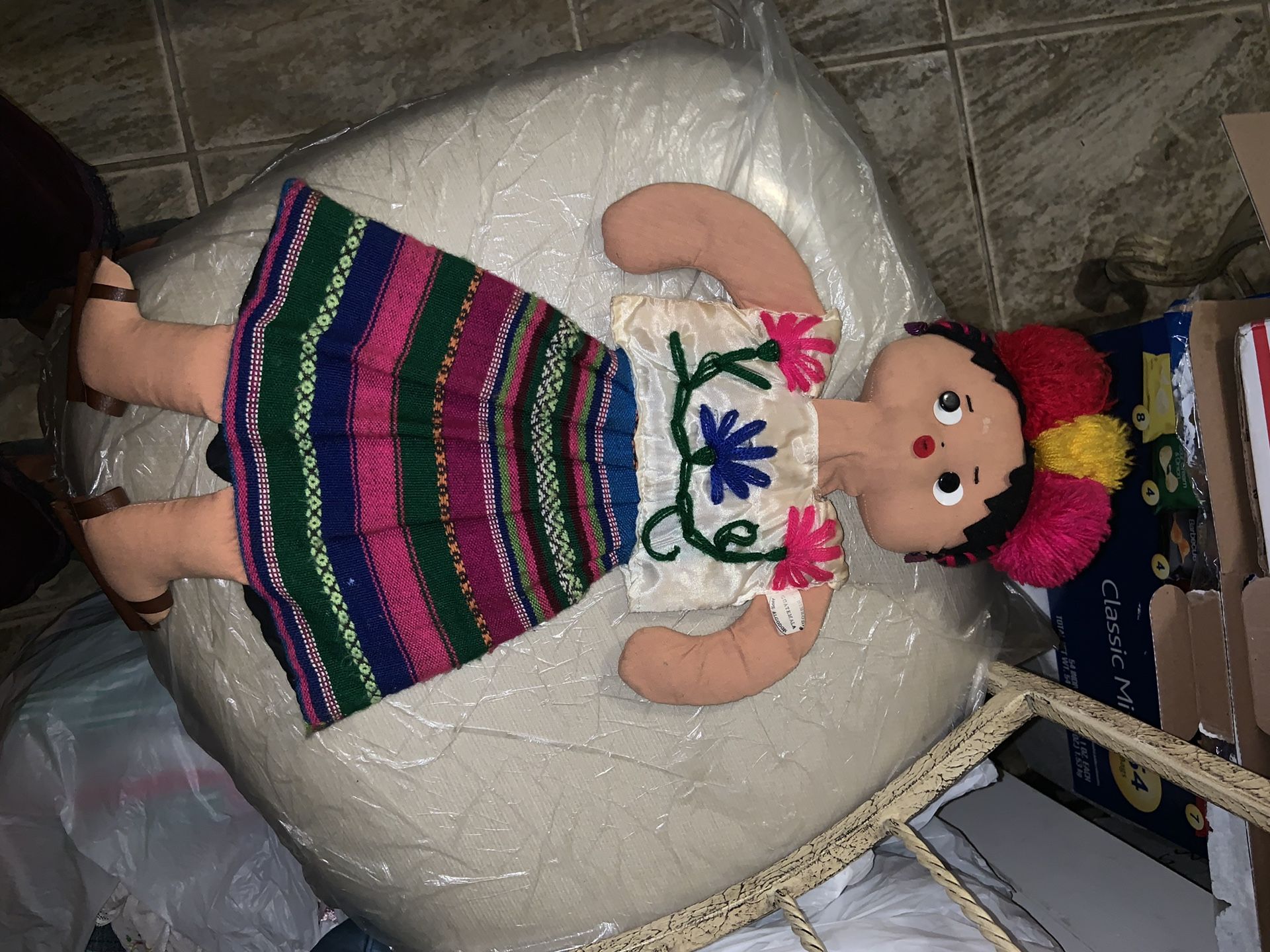 Guatemalan wall bag holder decoration