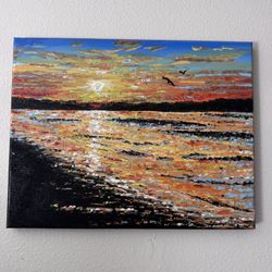 Nice Sunset / Sunrise Original Painting
