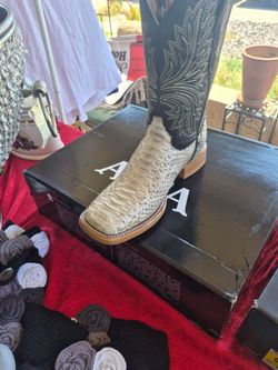 Botas de piel de piton 8.5 men