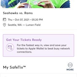 Seattle Seahawks Vs Rams 10/7
