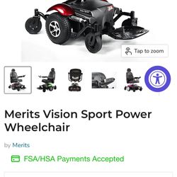 Merits Vision Sport Power Wheelchair