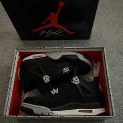 jordan 4 black canvas brand new 
