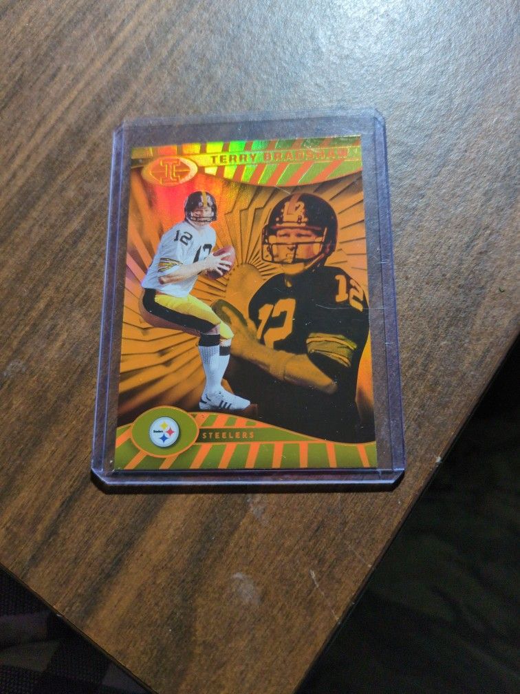 TERRY BRADSHAW FOOTBALL CARD.