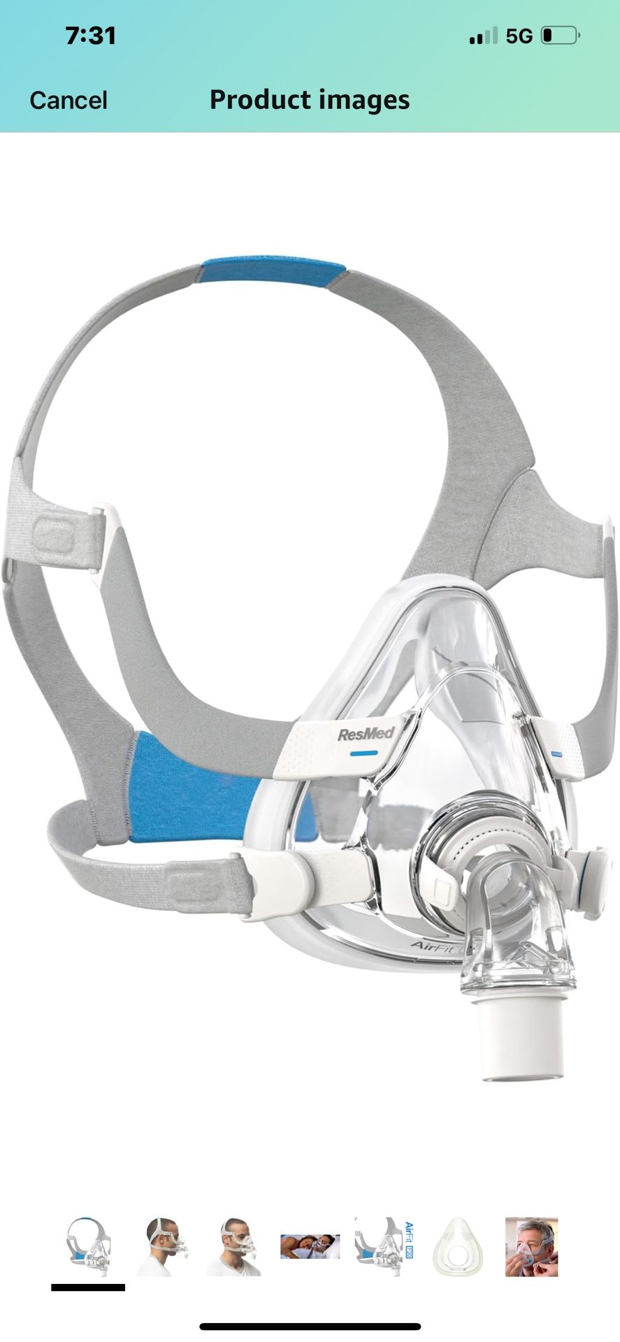 ResMed AirFit F20 Frame System - For Full-Face CPAP Mask Frame System - Replacement CPAP Accessories - Medium