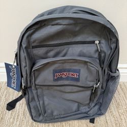 JanSport Big Student Gray Backpack New With Tag 