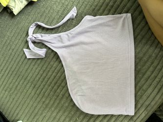 Purple One Shoulder Crop Top