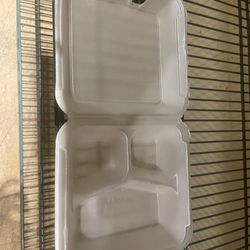 Take out 3 Compartment Containers