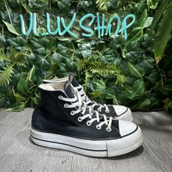 Converse Womens CT All Star Lift Hi 560845F Black Casual Shoes Sneakers Size 7.5