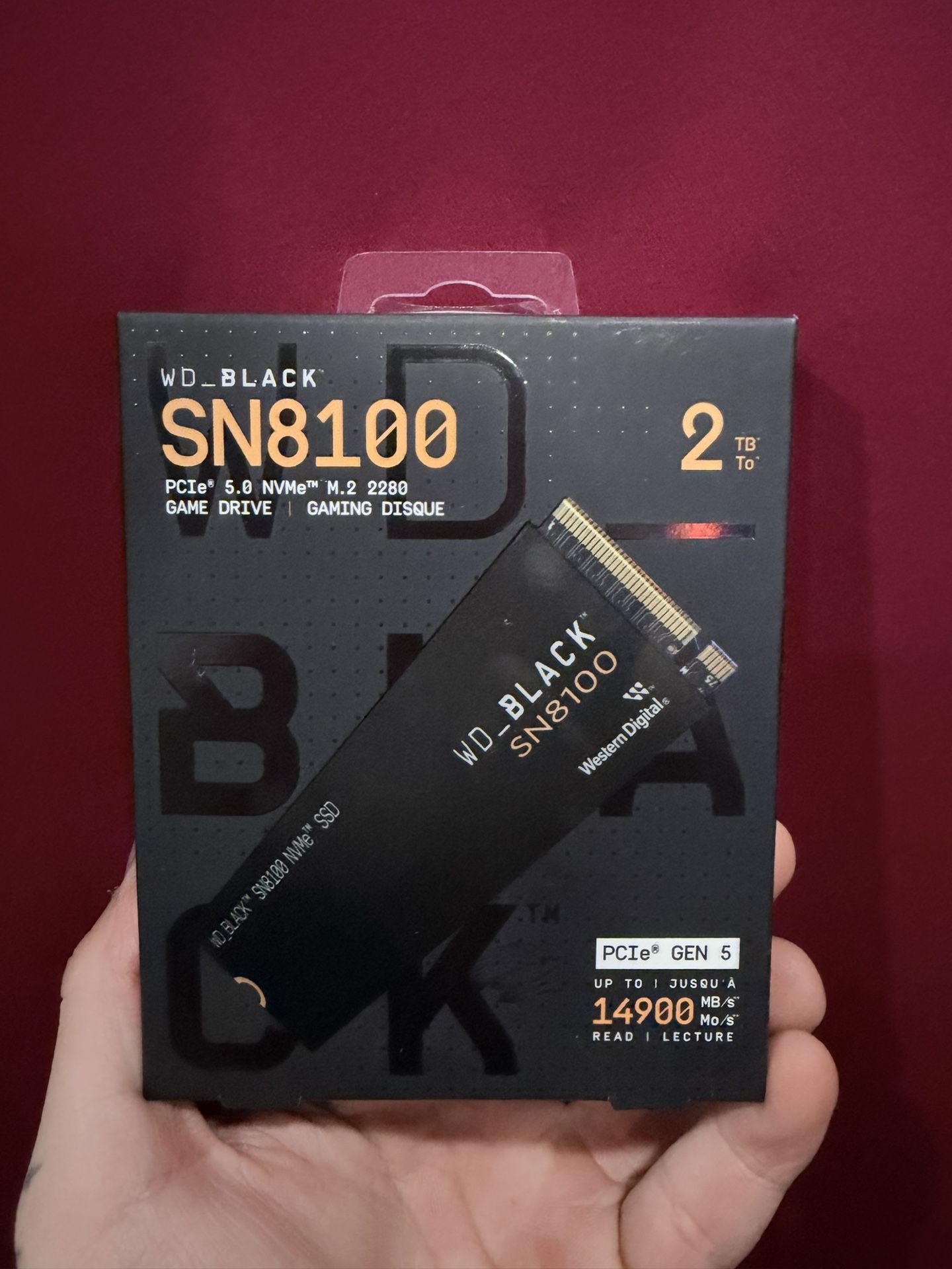 WD SN8100 2TB SSD NVMe
