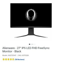 Alienware Monitor 27inch