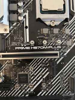H570M Plus motherboard i-3 10100F CPU 8gb Crucial ram NZXT case