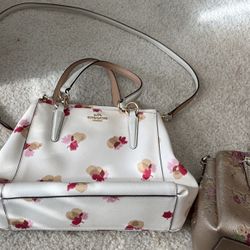 Coach Canvas Pink And Cream Bag