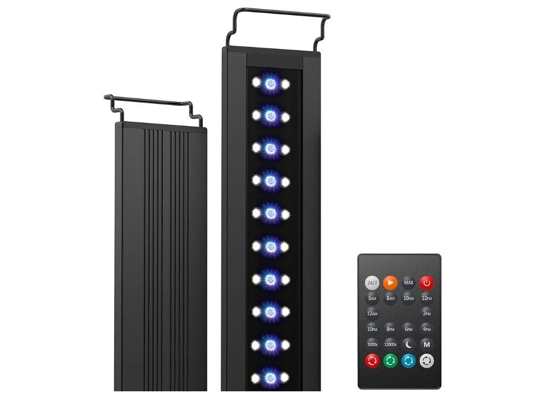 24/7 LED Aquarium Light for Plants, 18-24 Inches, Full Spectrum Fish Tank Light with Timer, Brightness Adjustable