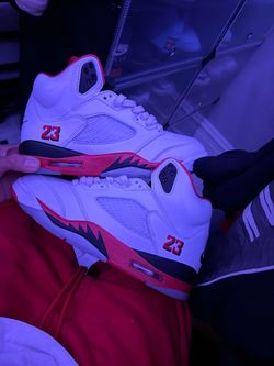 Fire red Jordan 5s