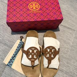 Tory Burch Miller Cloud Calf Leather/Cork Footbed Sandals
