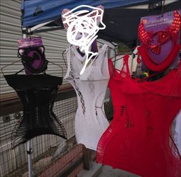Fishnet dresses red black and white with accs. Brand new
