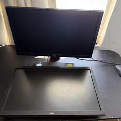 2 BenQ 24” 60hz monitors