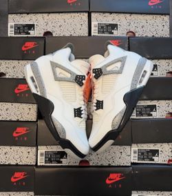 Jordan 4 White Cement Men 