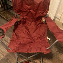 Red Camping Foldable Chair