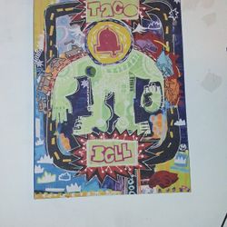 Canvas Painting " Drive Thru Man By Smith