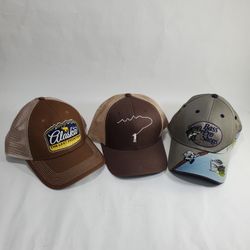 New Three Fly Fishing Hat Snapback 